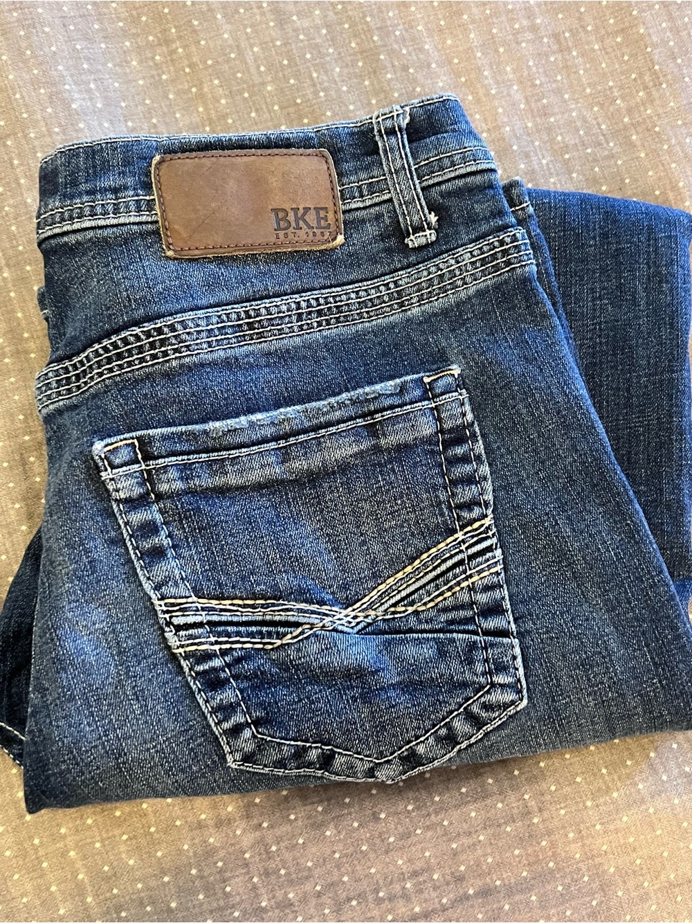 BKE Mid Wash Denim Jeans - Blue